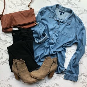 Women’s Old Navy Denim Pullover Denim Blouse